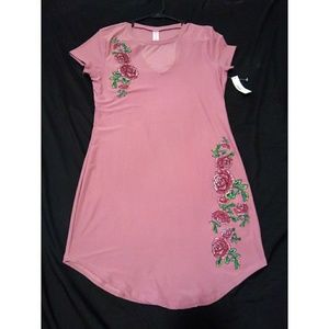 Pink Dress with flowers